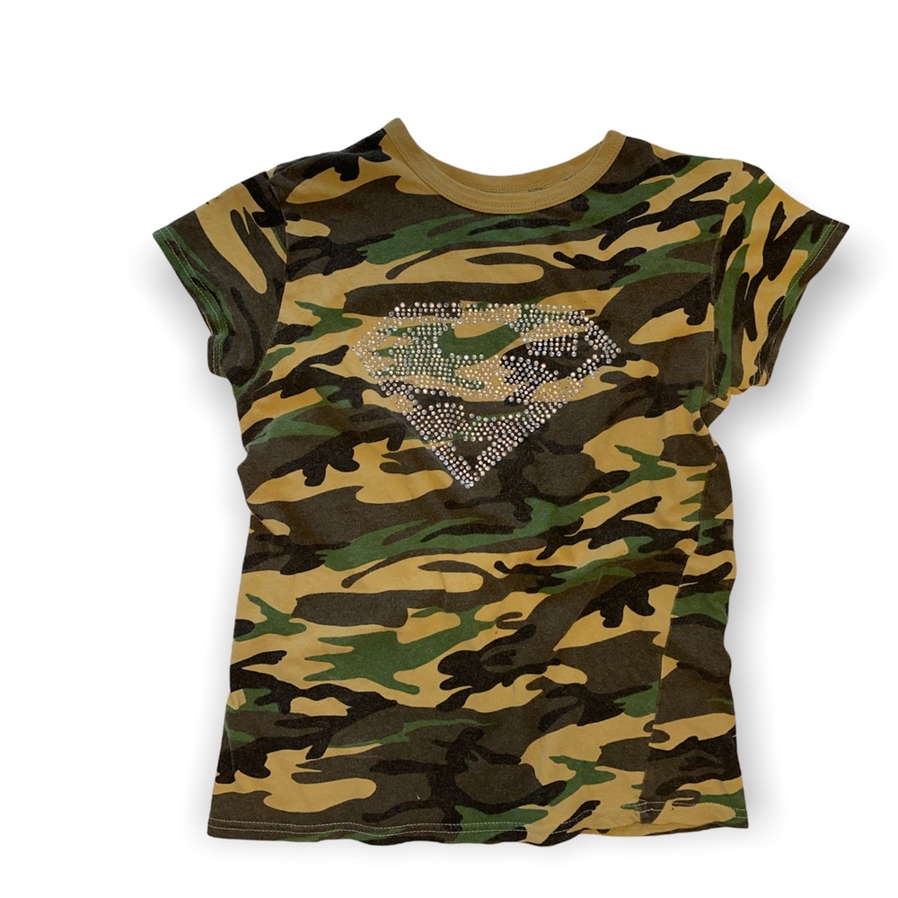 Vintage y2k Superman supergirl t-shirt camp print size medium